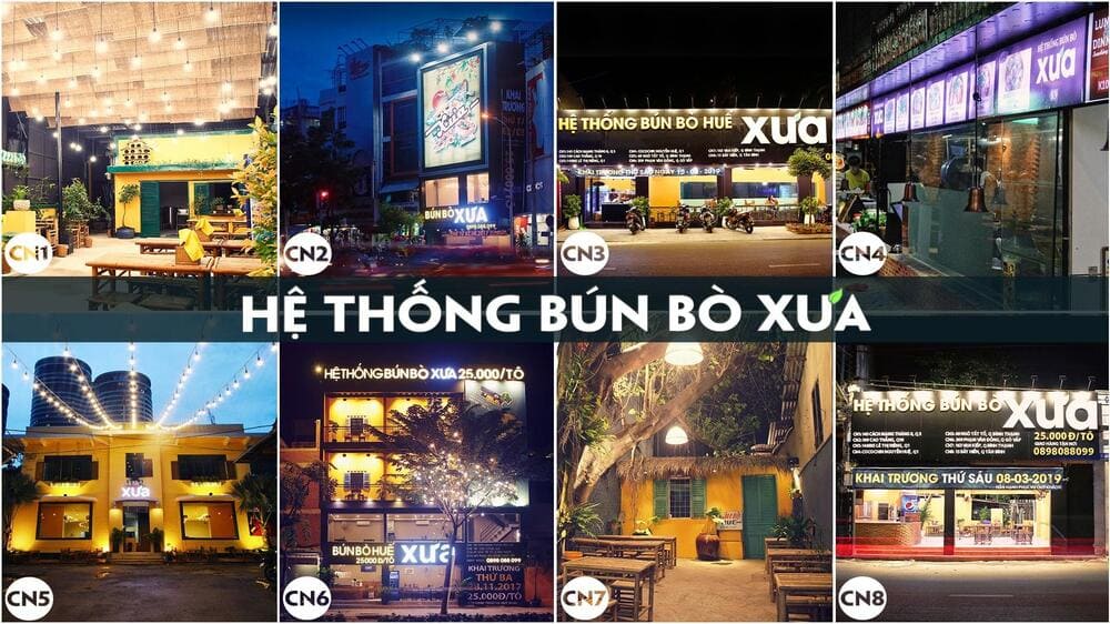 Bun Bo Xua is a successful chain specializing in bun bo Hue that has gained fame throughout Saigon